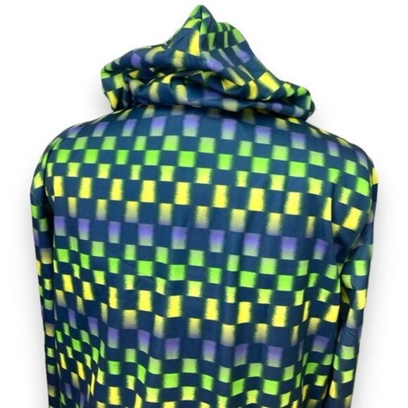 Totally Pink Women’s Holo Check Pullover Hoodie, Blue, size XL - Picture 4 of 6